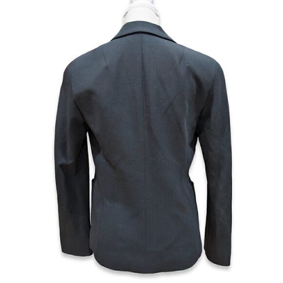 Donna Karan Signature Women's Black Single Button Wool Blazer Size US 8 - Picture 2 of 10